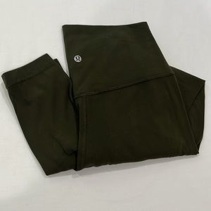 lulu lemon forest green full length leggings